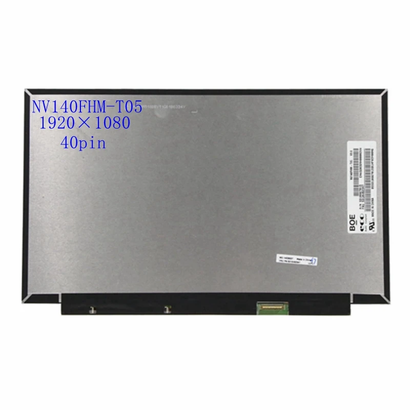 14 0 ''тонкий NV140FHM-T05 V3.0 FRU: 5D10V82347 ЖК-экран дисплей Панель матрица FHD 1920*1080 40pin с