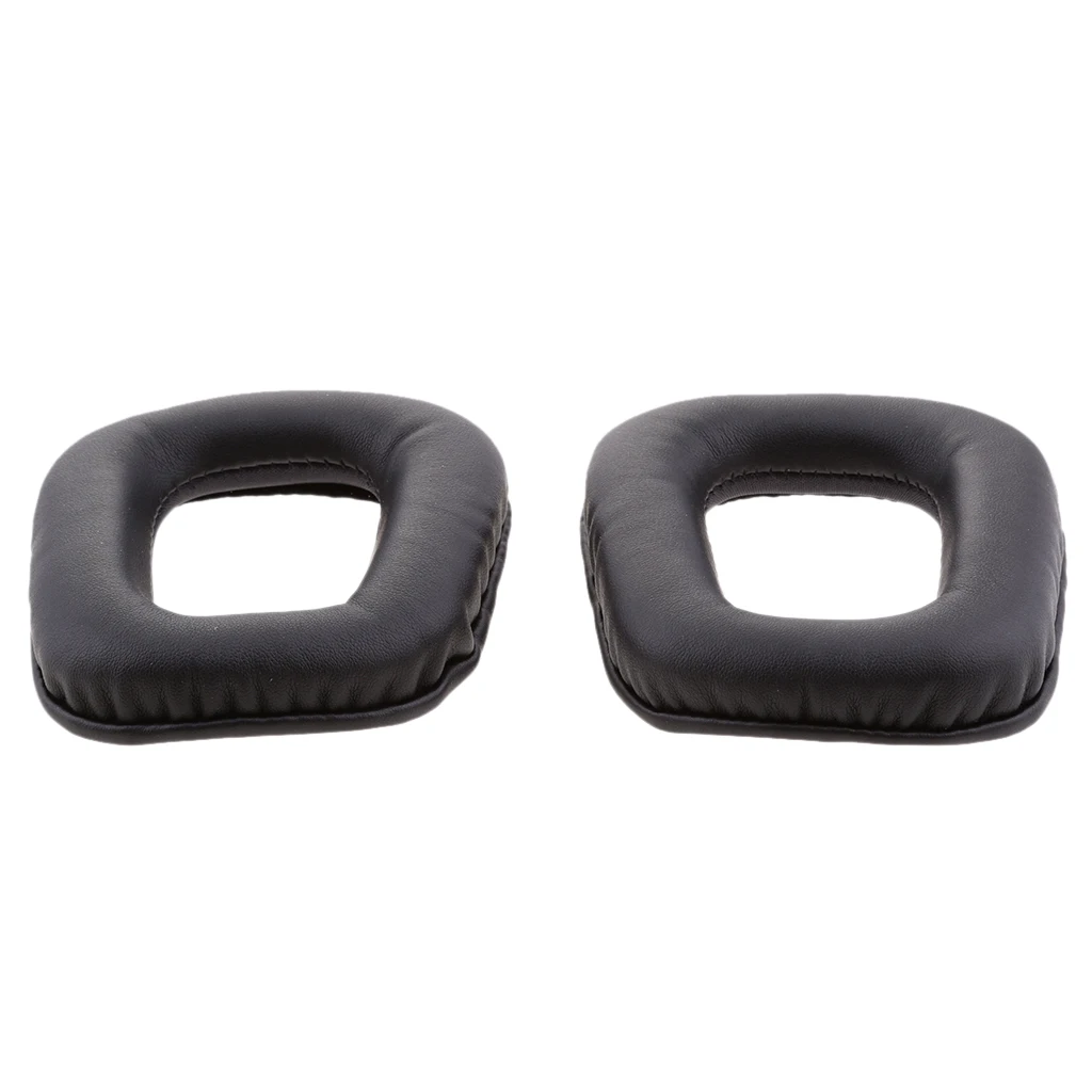 Soft Memory Foam Black Soft Protein Leather Headphone Cushion Pads Earpads Cover For Logitech G35 G930 G430 F450