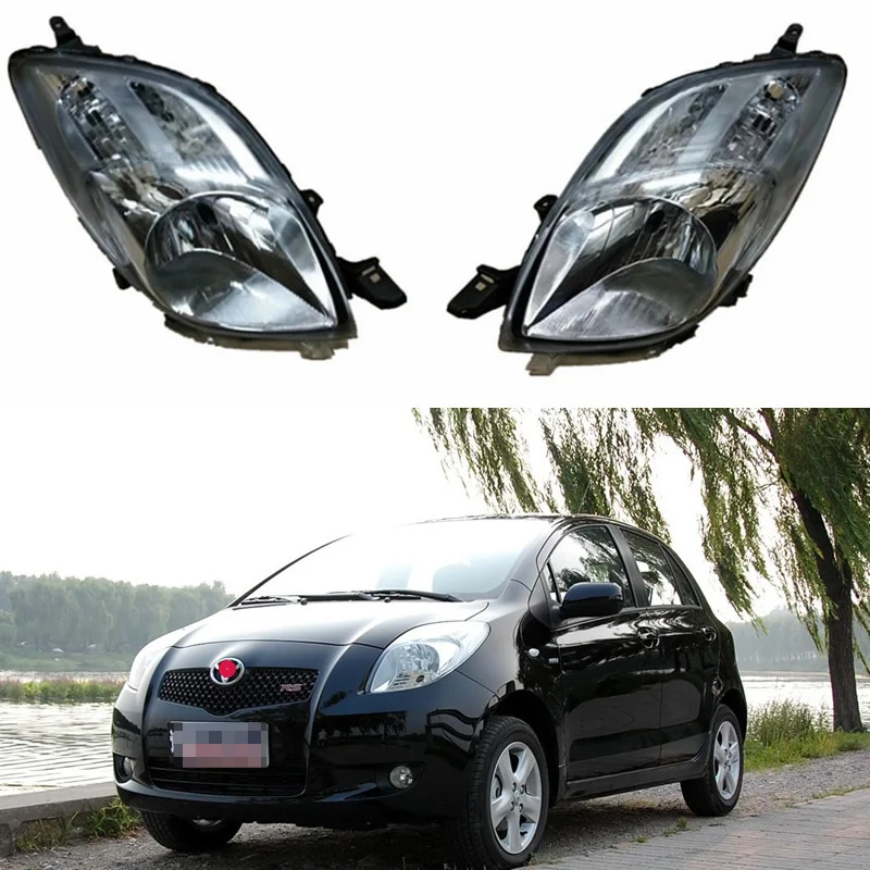 For TOYOTA Yaris2008-2013 front headlight headlamp assembly Yaris Headlamp half Night traffic light system | Автомобили и