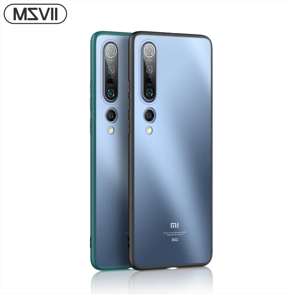 Msvii Прозрачный чехол для Xiaomi Mi 10 силиконовый 5G Pro противоударный защитный