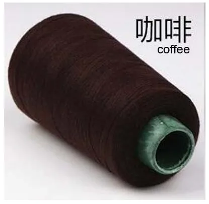coffee 203 джинсовая нить дерзкая швейная машина Толстая линия 3 нити нить палатка зонтик резьба Толстая проводка джинсовая линия швейная нить - Цвет: coffee