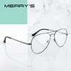 MERRYS-Montura de gafas clásicas de piloto para hombre y mujer, gafas graduadas para miopía, a la moda, S2489 ► Foto 1/6