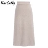 KarSaNy Autumn Winter Knit Pencil Skirt Women Plus Size High Waist Skirts Womens Knited Split Midi Skirt For Women Autumn 6XL ► Photo 3/6