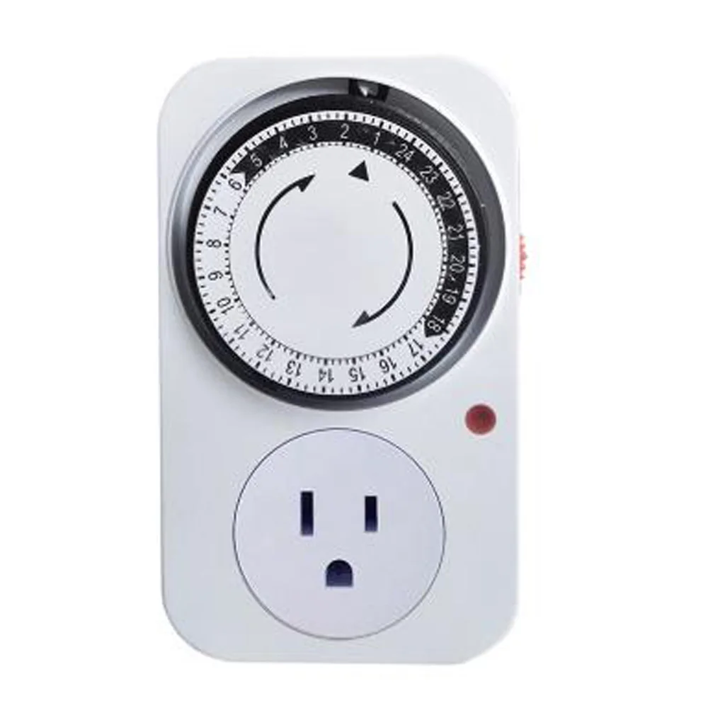 

24 Hours Electric Multi-function Timer Countdown Mechanical Power Switch Socket EU US UK Plug 12.5 * 6.8 * 8cm Socket