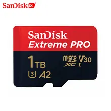 SanDisk Extreme Pro micro sd 64GB 128GB 1TB Memory Card 512G class 10 cartao de memoria U3 A2 V30 1TB tf flash card for gopro