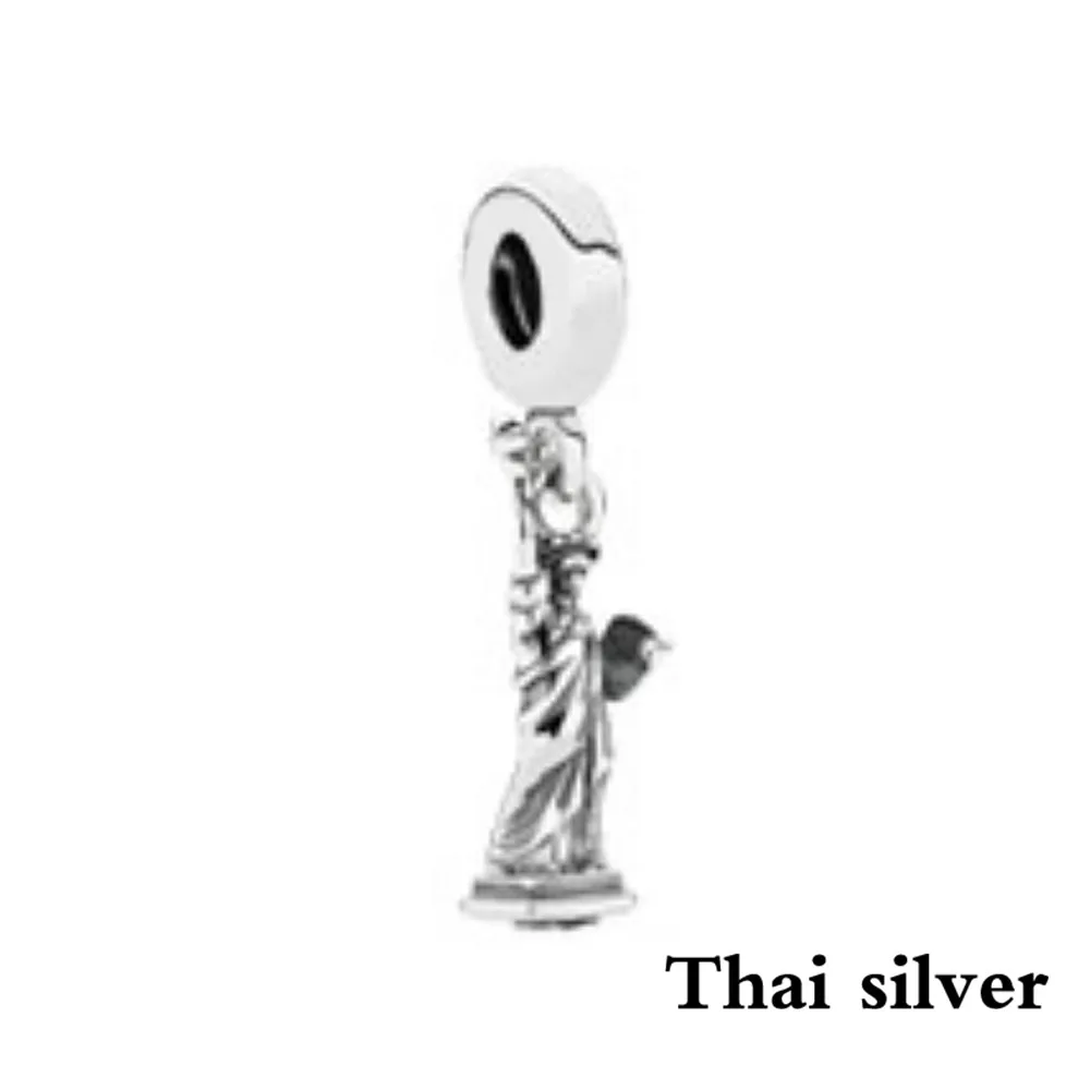 

2019 NEW Sterling Thai Silver Vintage Statue of Liberty Charm Charm Pendant Limited Edition Original Jewelry Women Charming Gift