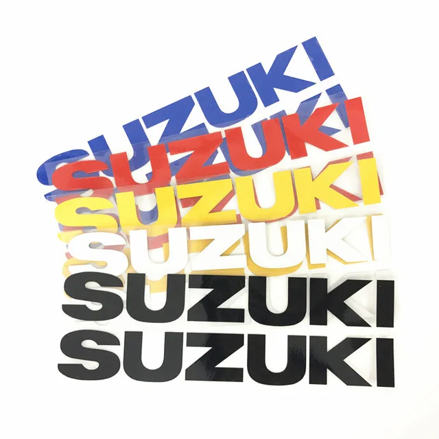 

2 pcs/set Motorcycle Refit Sticker Motorcycle Logo Personalized Decorative Reflective Decals for Suzuki Motorcycle