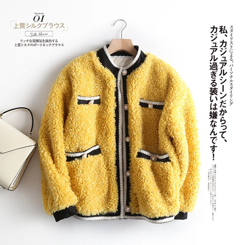 

One's Graceful Coat Women's Winter Plush Velvet Overcoat 2019 New Style Polar Fleece Fashion Entity