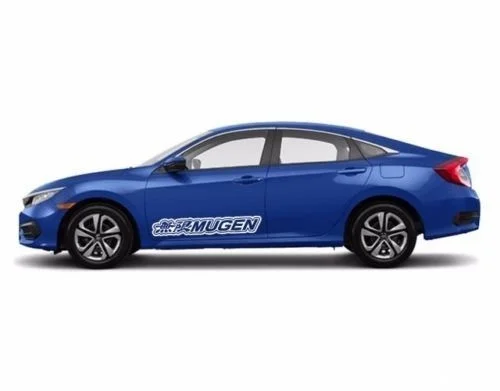 Для 2X многоцветная графика для Honda Mugen Accord Civic CR-Z Виниловая наклейка для автомобиля