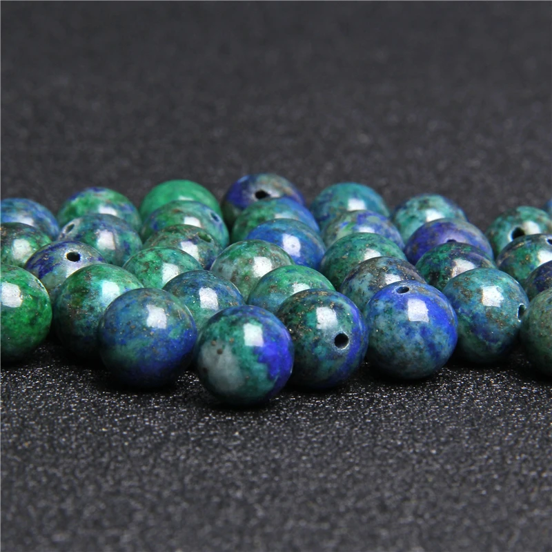 Бусины из натурального камня Phoenix Lapis lazuli круглые бусины лазурита для