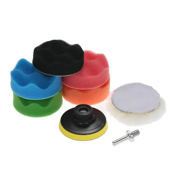 

New 7PCS Brand Car Polishing Pads Waxing Buffing Pad Sponge Kit Set Buffer Waxer Sander Polishing Waxing Sealing Glaze