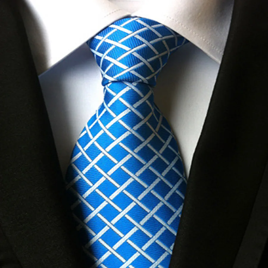 14 видов стилей Модные полосатые красные галстуки для мужчин 8 см шелковый галстук клетчатый зеленый черный Жаккардовый тканый деловой формальный мужской свадебный галстук