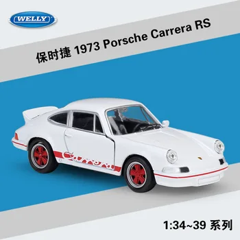 

1:36 1973 Porsche Carrera RS Alloy Car Model Metal Model Vehicles With Retail box