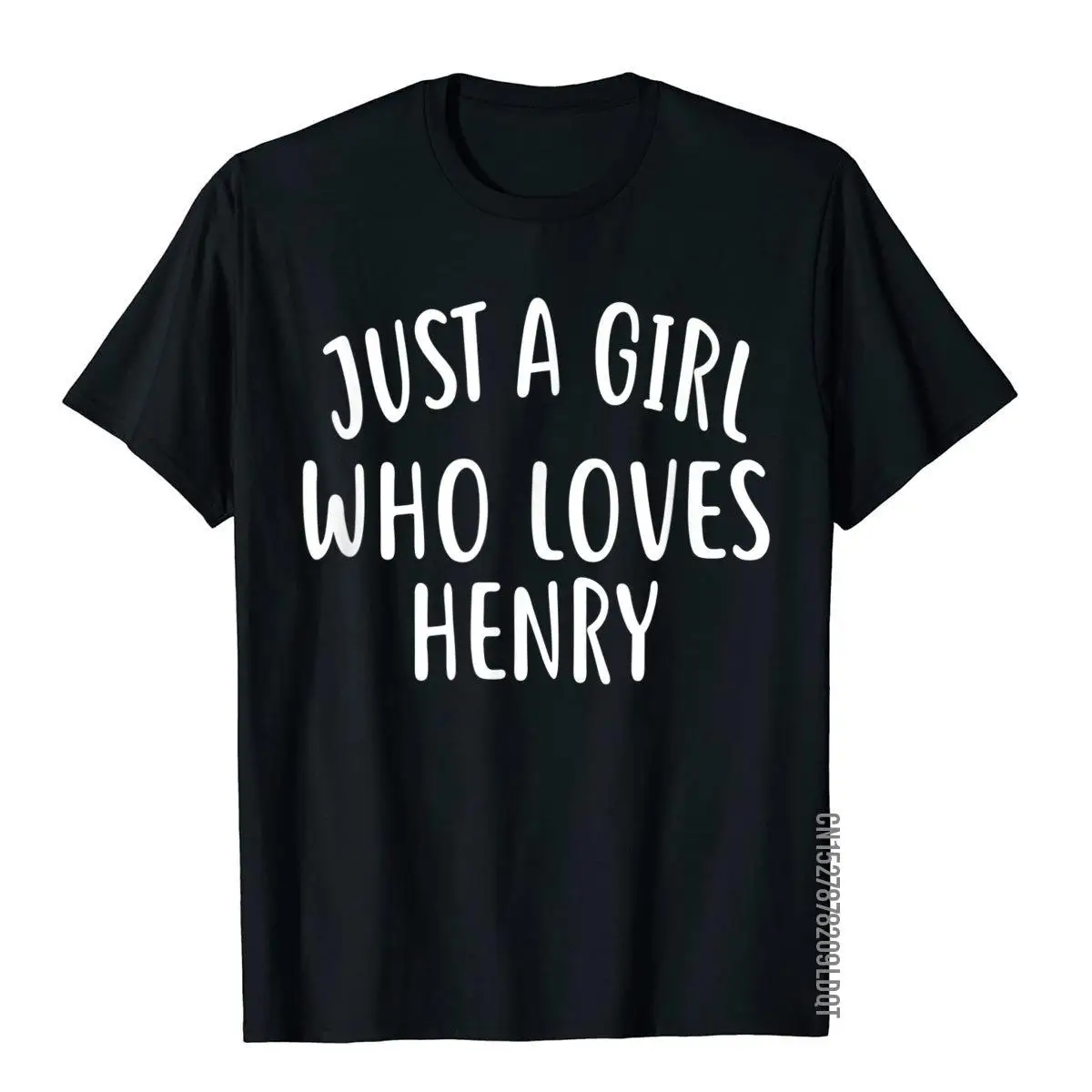 Just A Girl who loves HENRY T-Shirt Cute HENRY T-Shirt__B11951black