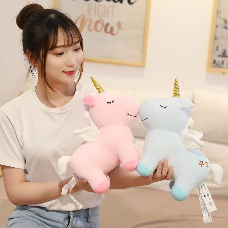Golden Horn Unicorn Plush Toy