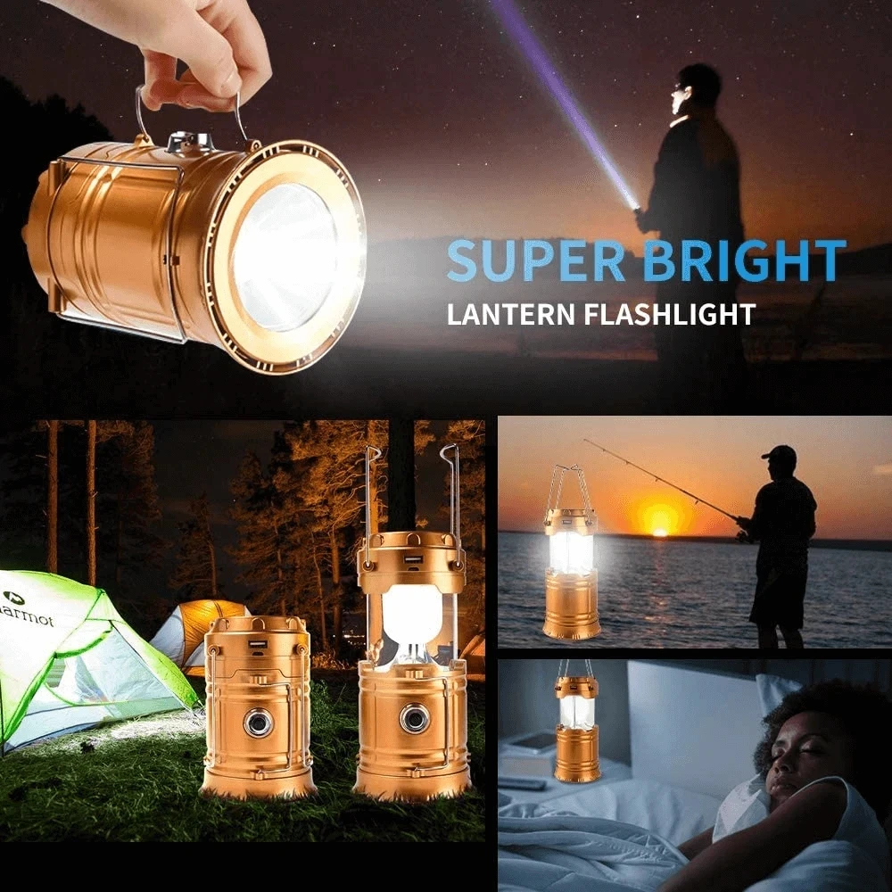 Portable Outdoor LED Camping Lantern With Fan