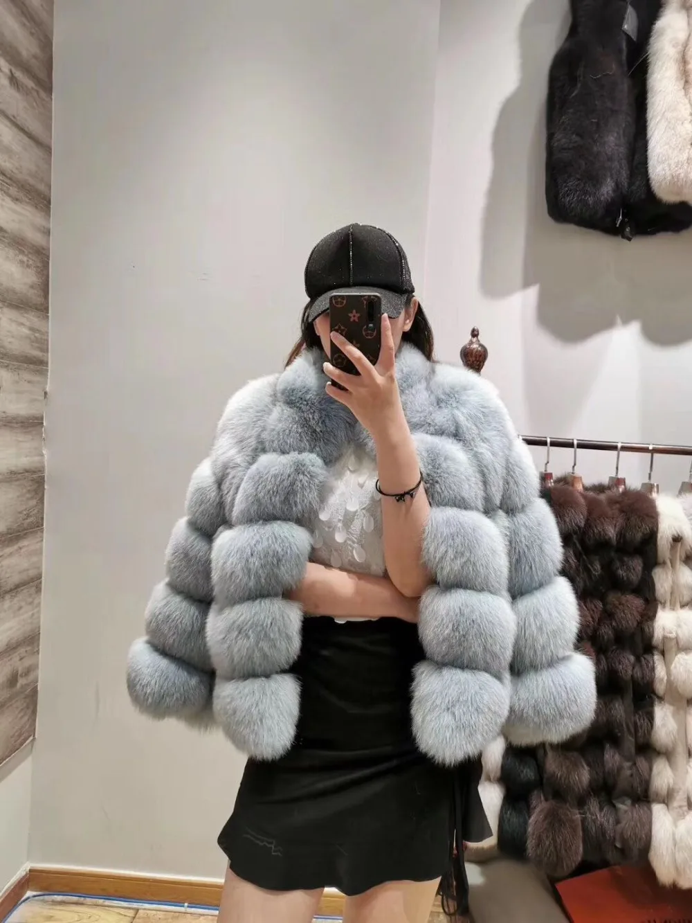 Новое поступление, теплая утолщенная Женская куртка, темпераментная одежда для работы, пальто из натурального меха, новая зимняя Роскошная куртка из натурального меха на заказ