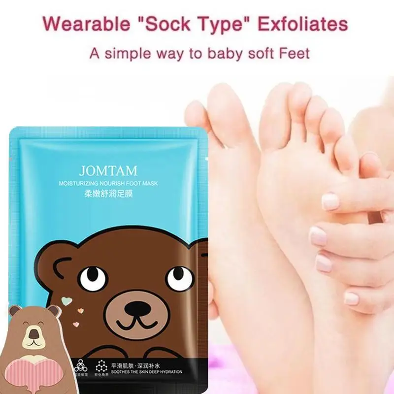 1 пара маска для ног удаления омертвевшей кожи забота отшелушивание носки