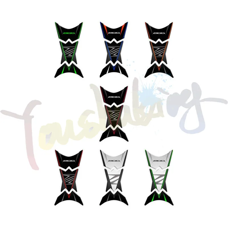 

3D carbon fiber Reflective Sticker Decal Emblem Protection Tank Pad Cas Cap For Z800 Z800 Z 800