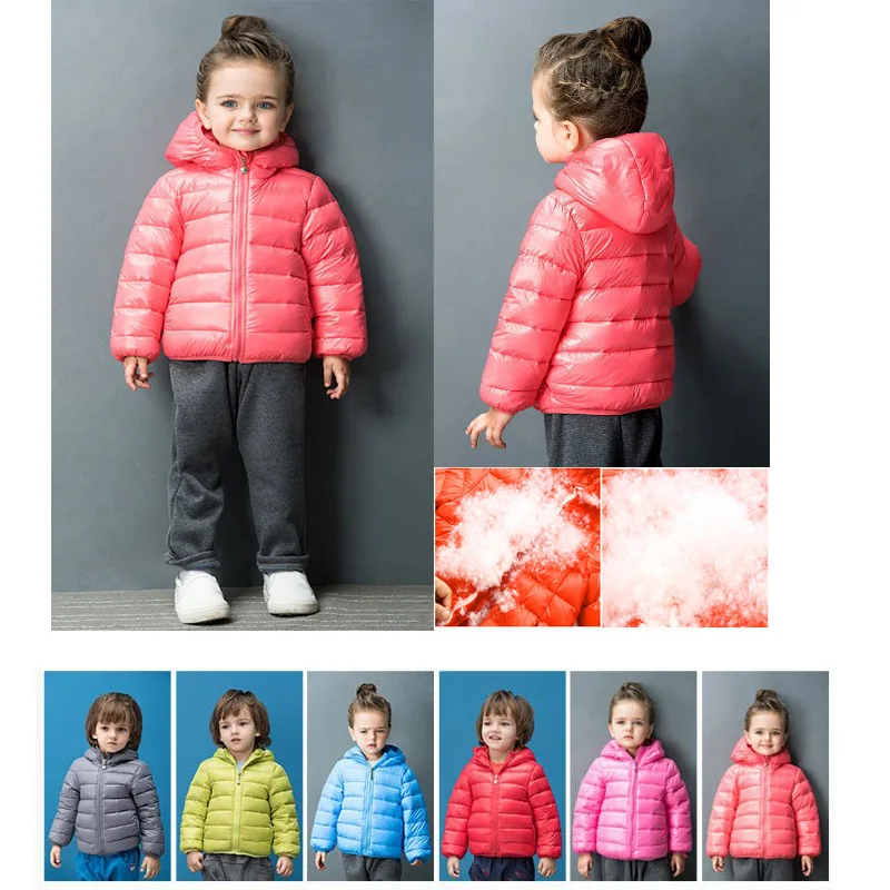  baby Jacket kid feather Winter Jacket Outwear Children Cotton-padded Jacket Boys Girls spring autum