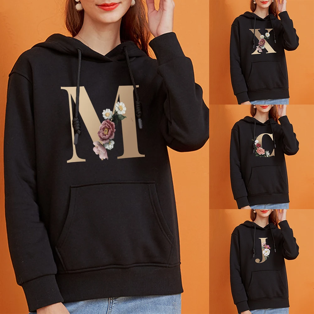 2021 Autumn Hoodies Womens Couples Stitching Letter Loose Pullover Sweater Trend Harajuku Hoodie Women Sweatshirts Hoodies