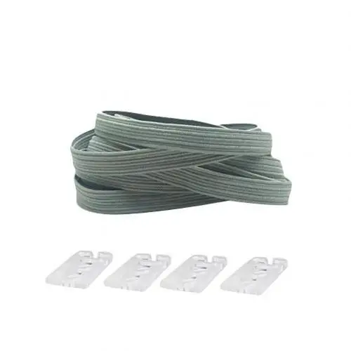 Light Gray 1 пара ленивых без галстука эластичные полиэфирные шнурки для кроссовок магнитные унисекс плоские кроссовки шнурки быстро ленивые шнурки - Цвет: Light Gray