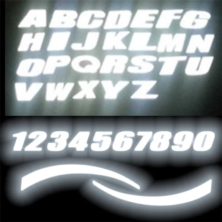 3D Reflective Stickers Amg Logo Letters Tire Sticker DIY Styling Personality Wheels Decal Motorcycle Stickers Car Accessories