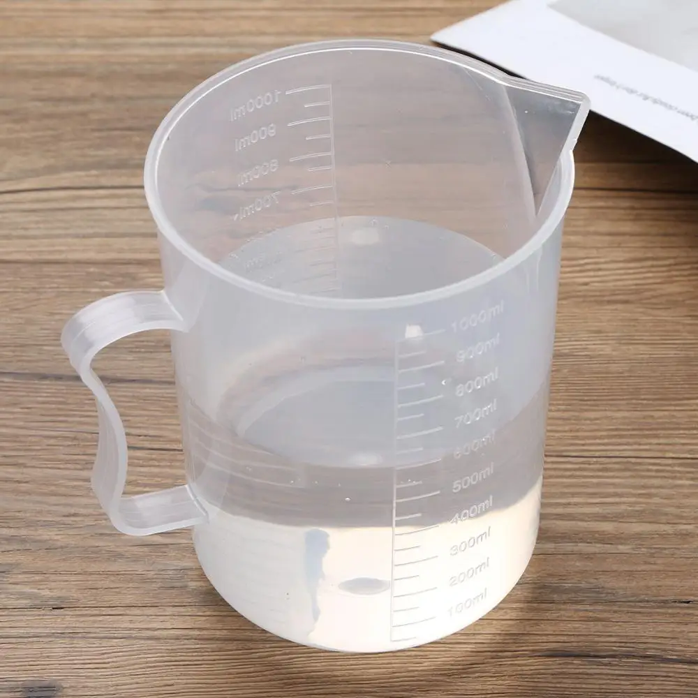 3 Sizes Plastic Graduated Measuring Cups Baking Kitchen Set Flour Sugar Water 