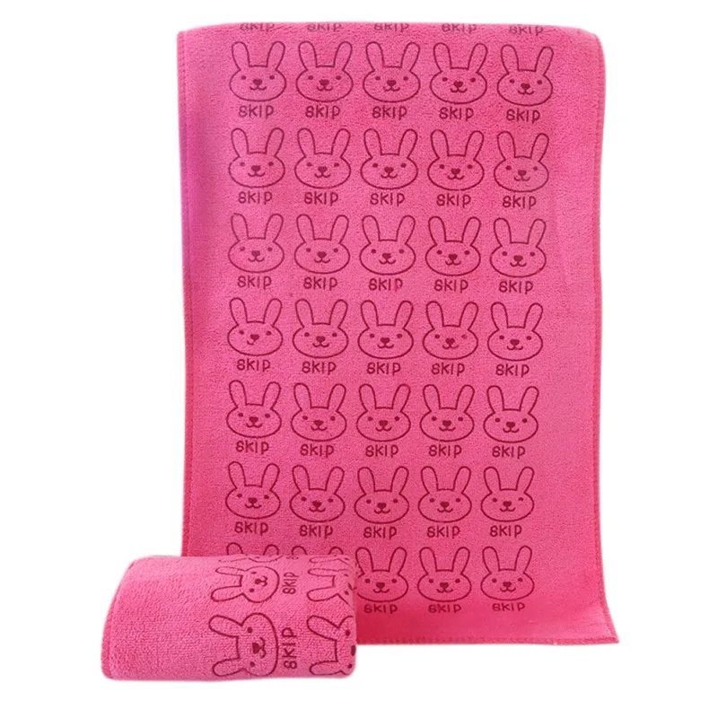 PINK Абсорбент сушки купальники для маленьких Детские хлопковые Полотенца «s» в мультипликационном стиле с принтом(животные) Ванна Полотенца i - Цвет: PINK