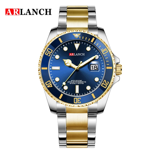 2022 New Water Ghost Stainless Steel Top Brand Luxury Submariner Sport Waterproof Classic Design Men Green Fashion Quartz Watch Blue Silver Gold