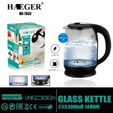 

Glass Electric Kettle, 2L Water Boiler Auto Shut-Off&Boil-Dry Protection, LED Indicator Inner Lid & Bottom, Clear