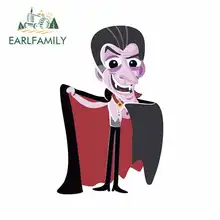 EARLFAMILY 13cm x 8.2cm for Halloween Spooky Horror Anime Funny Car Stickers Vinyl JDM Bumper Trunk Truck Graphics Accessories