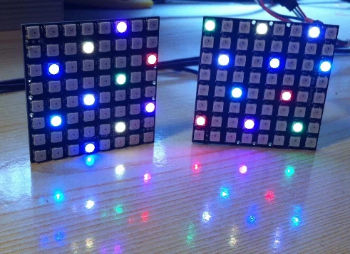 Светодиодная матрица WS2812 5050 RGB 8x8 64 5 шт. | Обустройство дома
