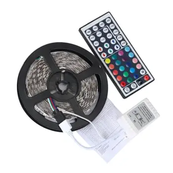 

USB LED Strip Light 5M 3528 RGB LED With 44 Buttons Remote Control TV backlight Desktop Screen Bias lighting Lamp Tape