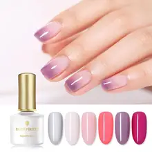 Серия BORN PRETTY Jelly, клей для фототерапии, сплошной цвет, впитывающий блеск, гель для краски, УФ светодиодный лак для ногтей, гель для маникюра, Декор