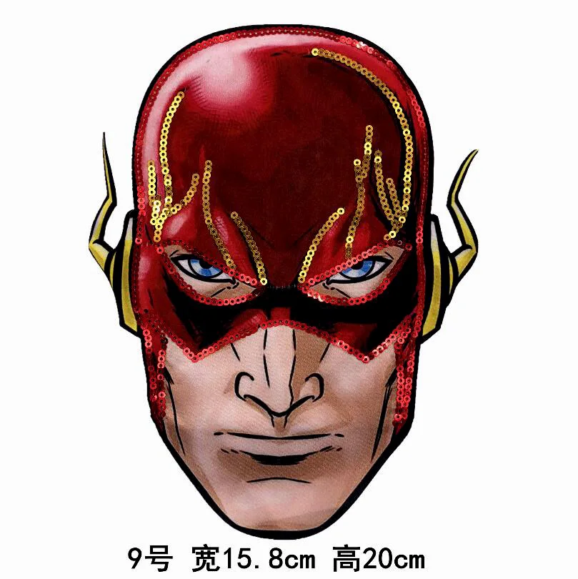 9 Pulaqi Sequin Avengers Patch DIY Embroidered Patches For Clothing Sew On Patches Cartoon Marvel Stickers Badge Patch For Clothes - Цвет: 9