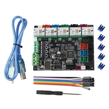 

3D Printer Motherboard MKS GEN L V2.0+TMC2225 V1.1 x5 Ultra-Quiet Driver Kit