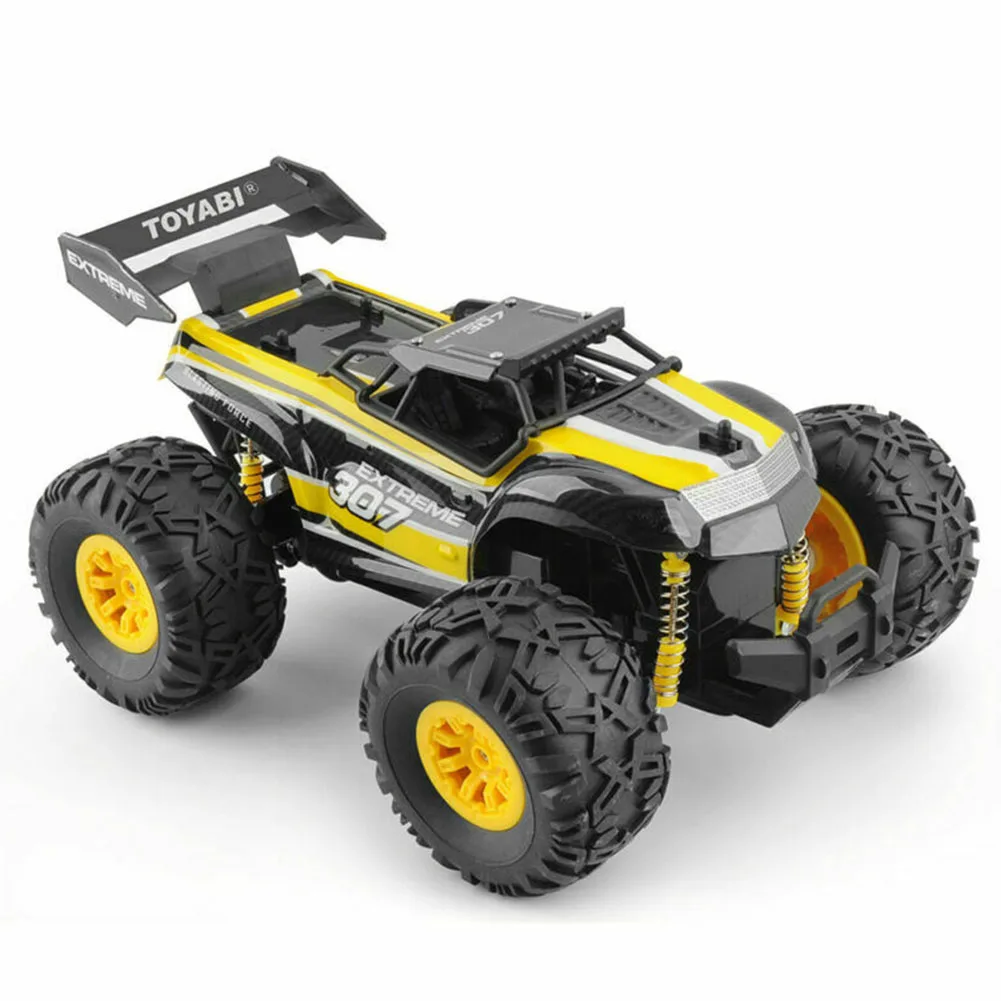 2,4 г 1:18 мини на батарейках Monster Truck ПВХ ударопрочный внедорожный автомобиль с дистанционным управлением Радиоуправляемый автомобиль детская игрушка гоночный нескользящий