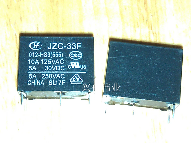 20 шт./лот JZC-33-012-f HS3(555) 4 фута нормально открытый 5 a 250 va
