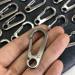Porte clés en alliage de titane pur 35mm  45MM, boucle de taille haute résistance, boucle de sécurité pour l'alpinisme, porte clé de voiture THJ03 
