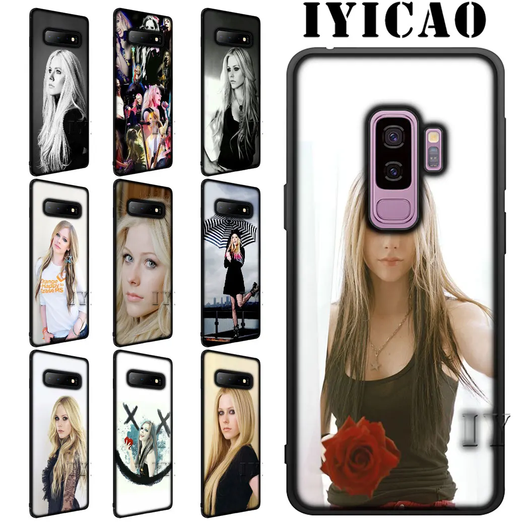 

IYICAO Avril Lavigne Soft Case for Samsung Note 8 9 10 Plus A70 A50 A40 A20 A10 M40 M10 M20 M30 A10S A20S A30S A40S A50S