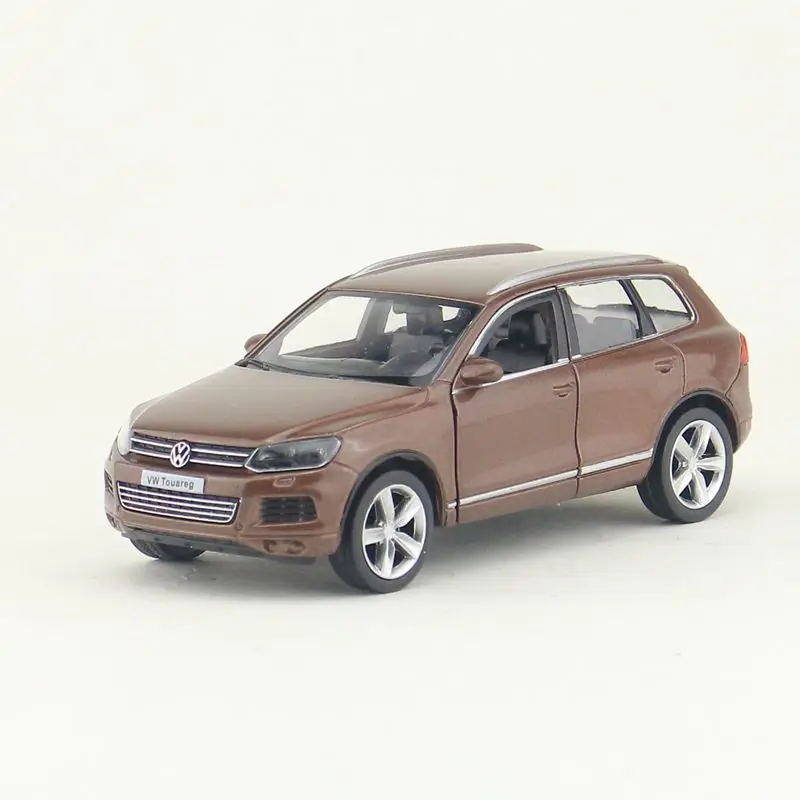 /RMZ City Toy/литая модель/1:36 весы/Volkswagen Touareg Sport SUV/оттягивающая машина/образовательная Коллекция/подарок/ребенок - Цвет: Коричневый