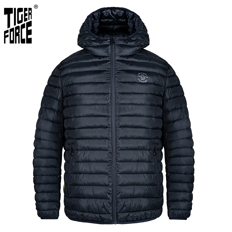 Tigre fuerza 2021 nueva chaqueta de los hombres de primavera Casual de moda de alta calidad cremallera sólida de los hombres ropa de abrigo Casual de moda parka 50402