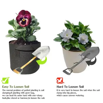 

Black Planting Belt Vegetable Storage Container Creative Plant Bag Plant Grow Bag Tomato Planting Bag Sweet Potato Practical