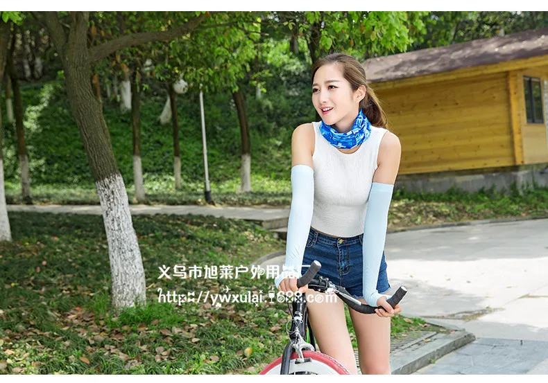Южная Корея Let's Slim Ice Sleeve Fingerless Running Man вискоза Защита от солнца манжеты подлинный продукт открытый езда УФ-защита