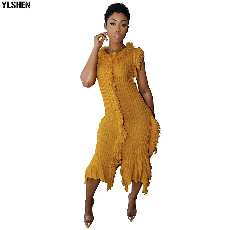 African Dresses For Women African Clothes Africa Dress Kint Tassel Dashiki Ladies Clothing Ankara Plus Size Robe African Dress 11
