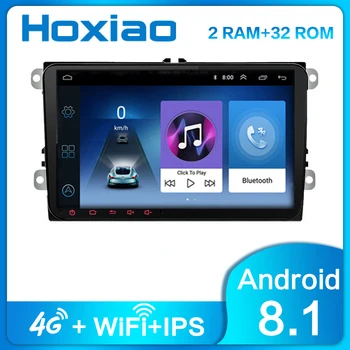 

9inch Android 8.1 2Din Car Radio Quad Core HoXiao WIFI GPS Bluetooth Multimedia For VW Volkswagen Golf Polo Tiguan Passat b7 b6