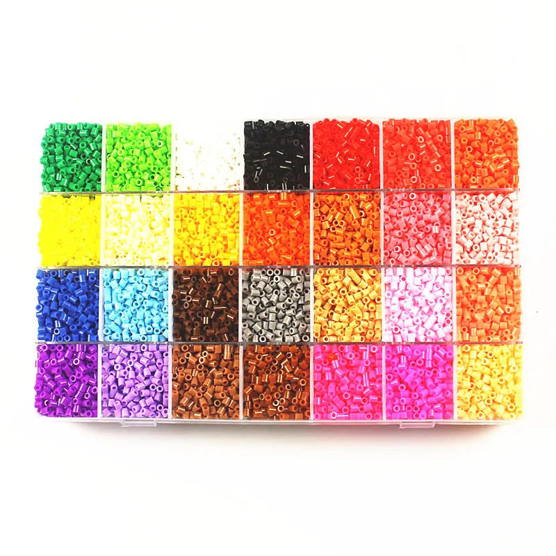 

Currently Available 5 Mm Bean Puzzle Set 28-Color Pinpindoudou Creative Handmade GIRL'S Jigsaw Puzzle Children'S Educational Toy