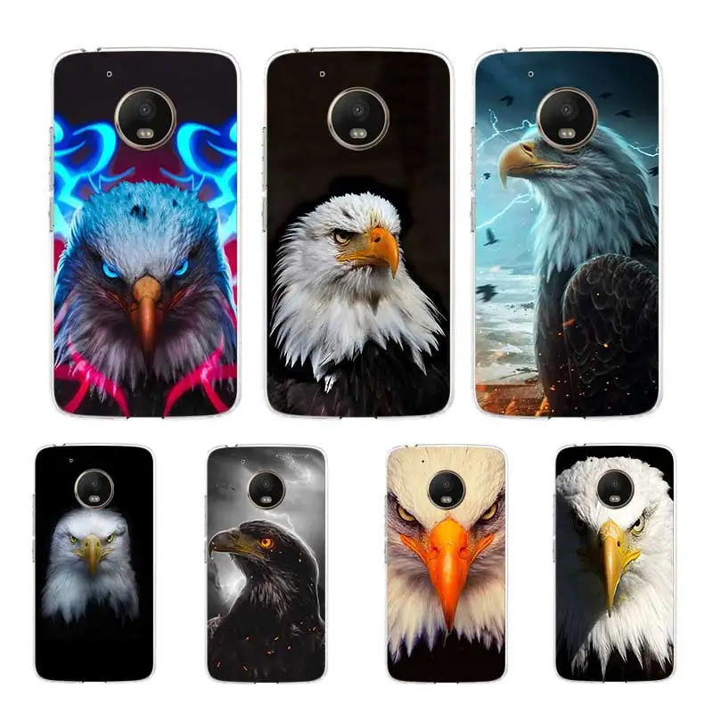 Soaring Eagle Sky для Moro G5 G5S G6 Play G7 Power G8 Plus чехол Motorola X4 E5 E6Plus Moto One силиконовый | Мобильные