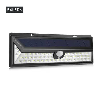 

solar waterproof 54 on three sides by the human body infrared induction wall lamp courtyard lamp factory direct sale